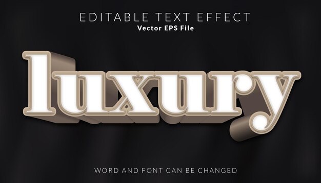 Vektor luxus-text-effekt