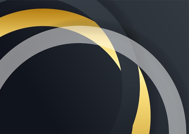 Luxus-unternehmenshintergrund, abstrakte dekoration, goldenes muster, halbtonverläufe, 3d-vektor-illustration. schwarzgold-cover-vorlage, geometrische formen, modernes minimalistisches business-banner