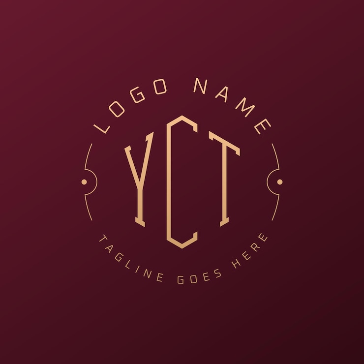 Vektor luxus-yct-logo-design elegant letter yct monogram logo minimalist polygon yct logo-design-vorlage