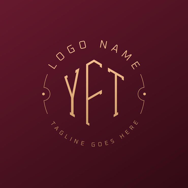 Vektor luxus-yft-logo-design elegant letter yft monogram logo minimalist polygon yft logo-design-vorlage