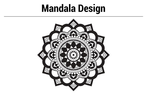 Luxus-Zierhintergrund-Mandala