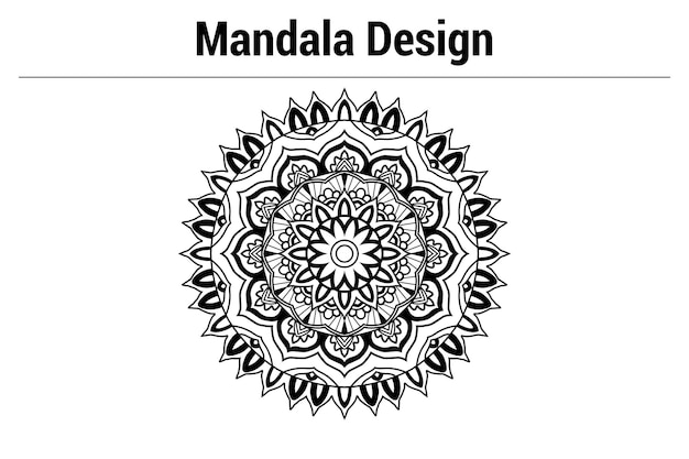 Luxus-Zierhintergrund-Mandala