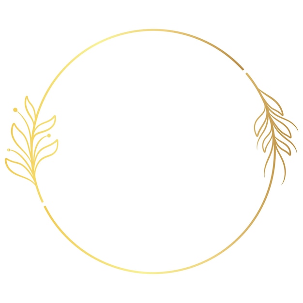 Luxusblattkreis für die Hochzeit