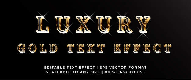 Luxusgoldeleganter effekt des text-3d