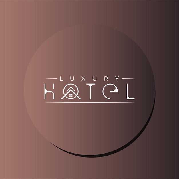 Vektor luxushotel elegantes minimales kreatives logo-design-konzept