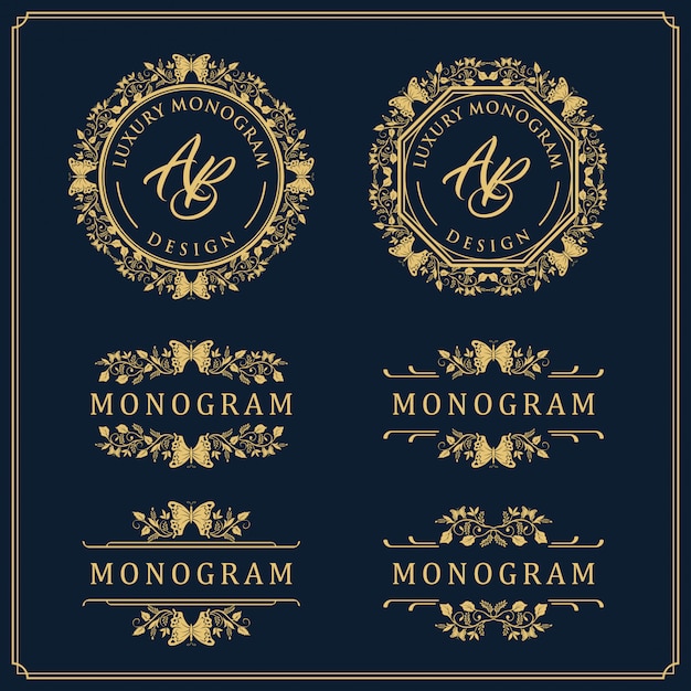 Luxusschablonendesign für Hochzeit und Dekoration