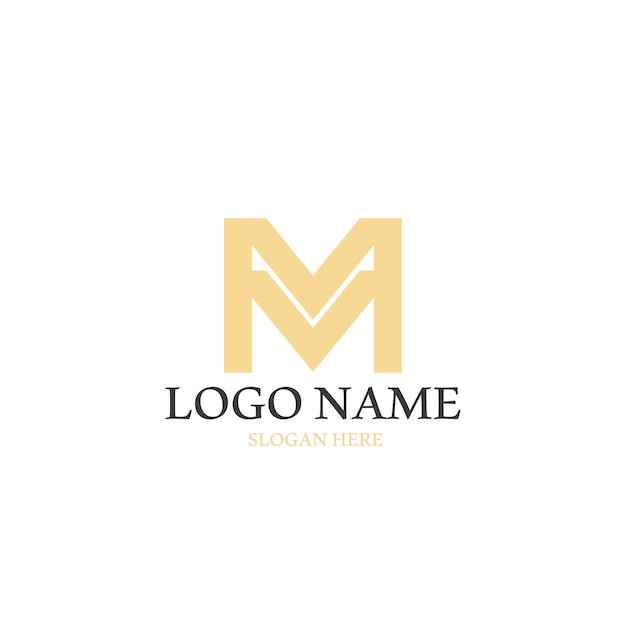 M brief logo-vorlage