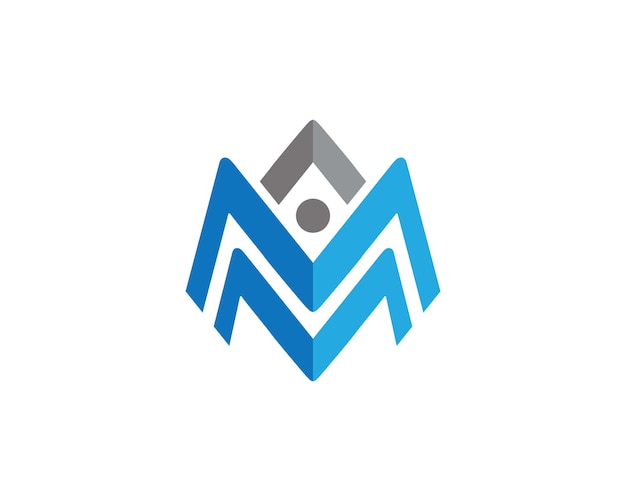 M-Buchstaben-Logo Vorlage für Vektorillustrationen