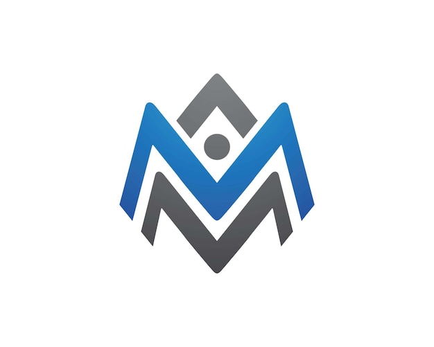 M-Buchstaben-Logo Vorlage für Vektorillustrationen