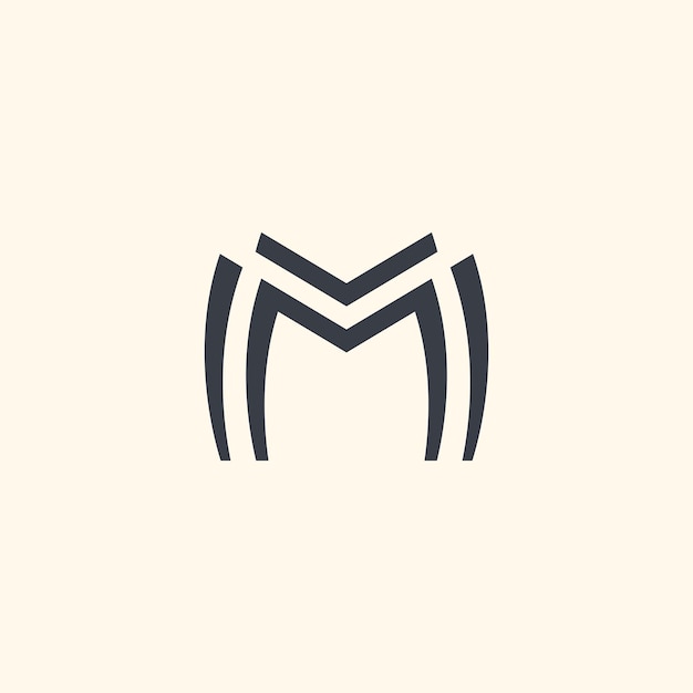 M-Letter-Logo-Vektor mit kreativer Konzept-Design-Idee