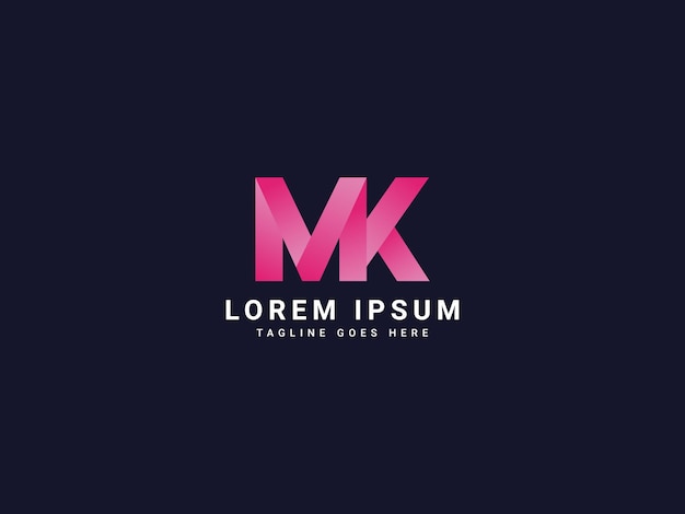 m modernes Buchstabenlogo