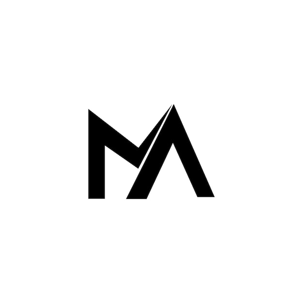 Ma-logo-letter-design-vektor