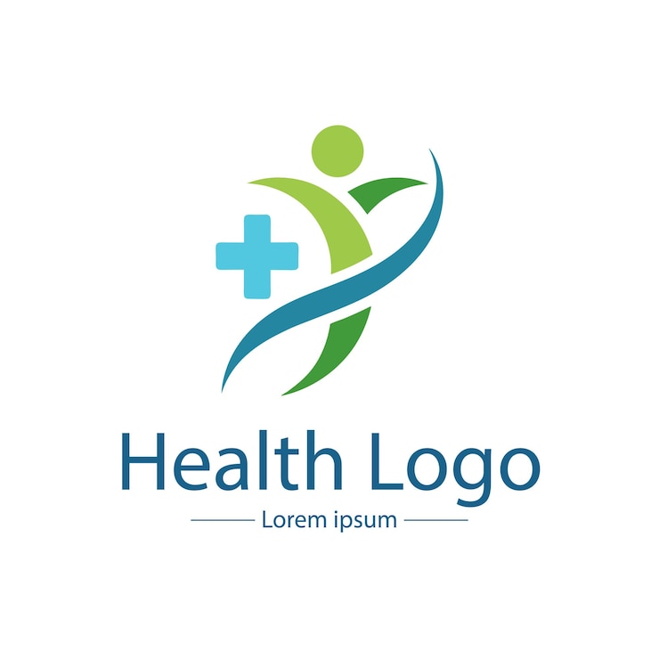 Vektor machen sie hier das gesundheitslogo