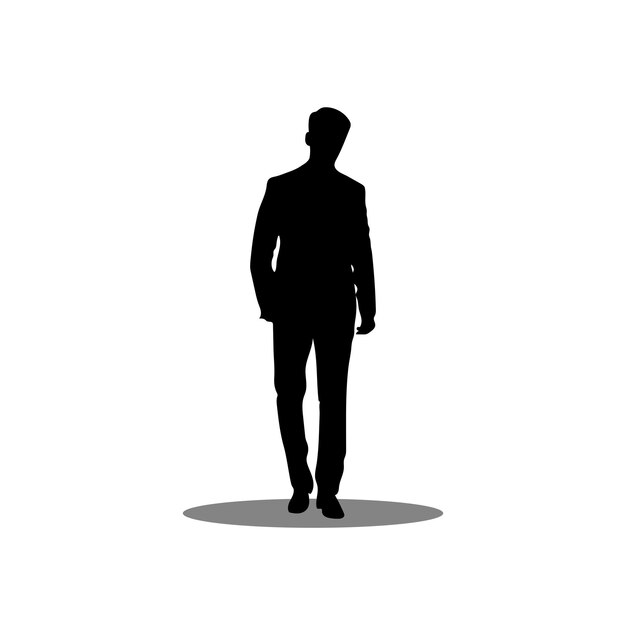 Vektor männer-silhouette-aktienvektor-illustration