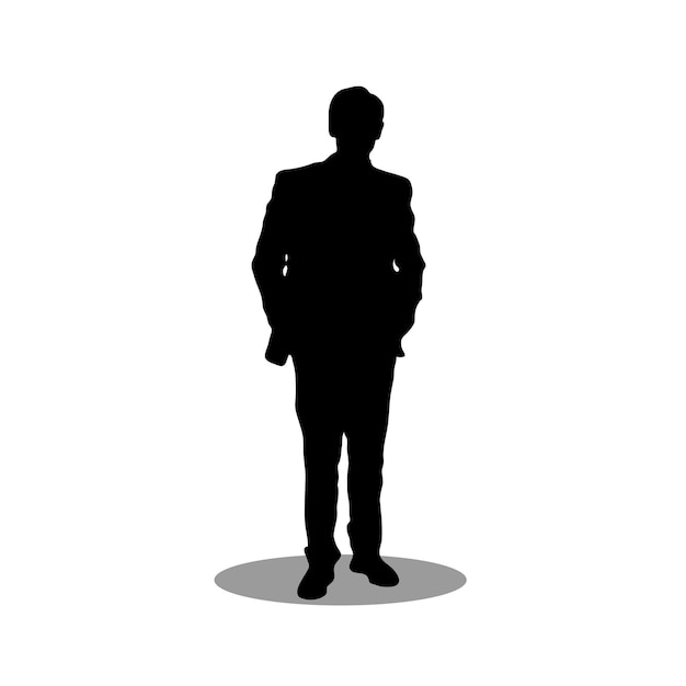 Männer silhouette stock-vektor-illustration