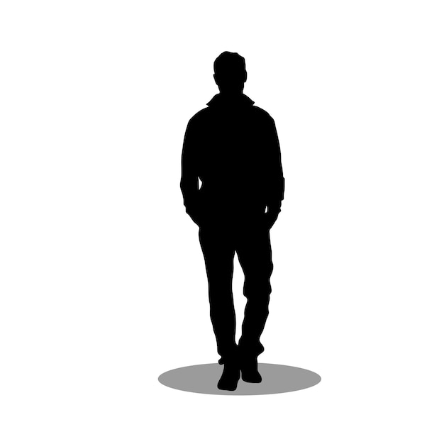 Männer silhouette stock-vektor-illustration