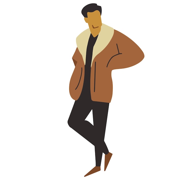 Männliche Modeillustration
