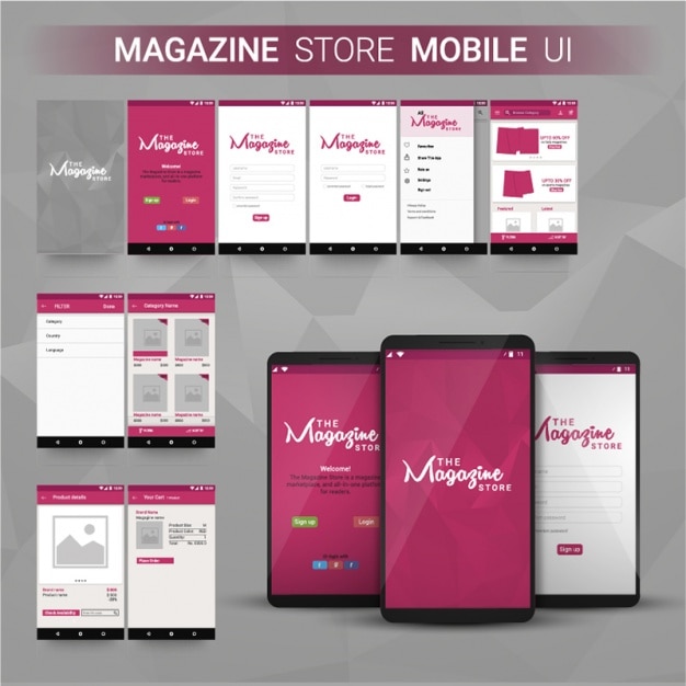 Magazine store mobile app