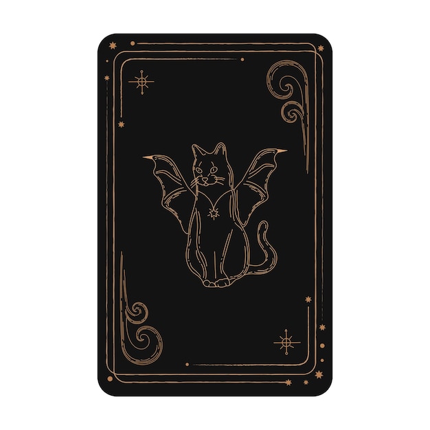 Magische okkulte Karten Vintage handgezeichneten mystischen Tarotkarten