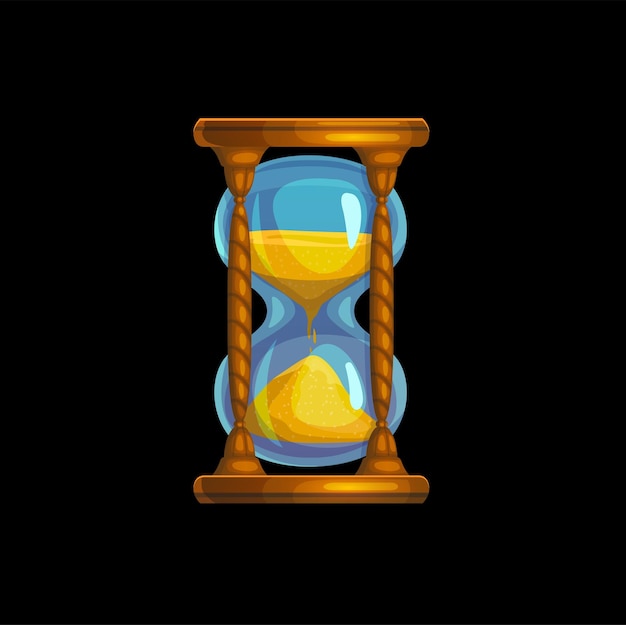 Magische Sanduhr. Isolierter Sanduhr-Timer