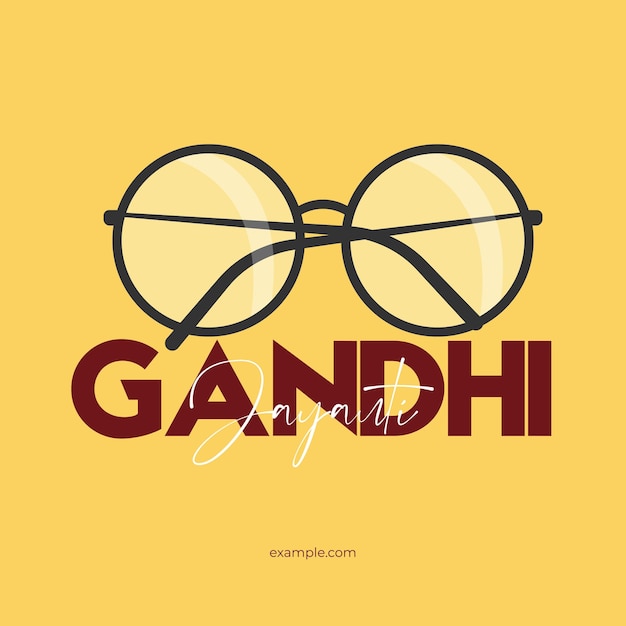 Vektor mahatma gandhi jayanti 2. oktober mit kreativer designvektorillustration