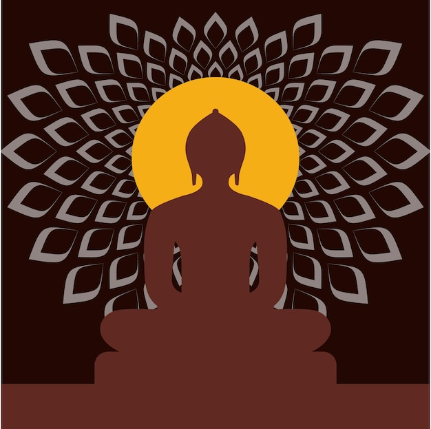 Vektor mahavir jayanti celebration background die geburt von mahaveer