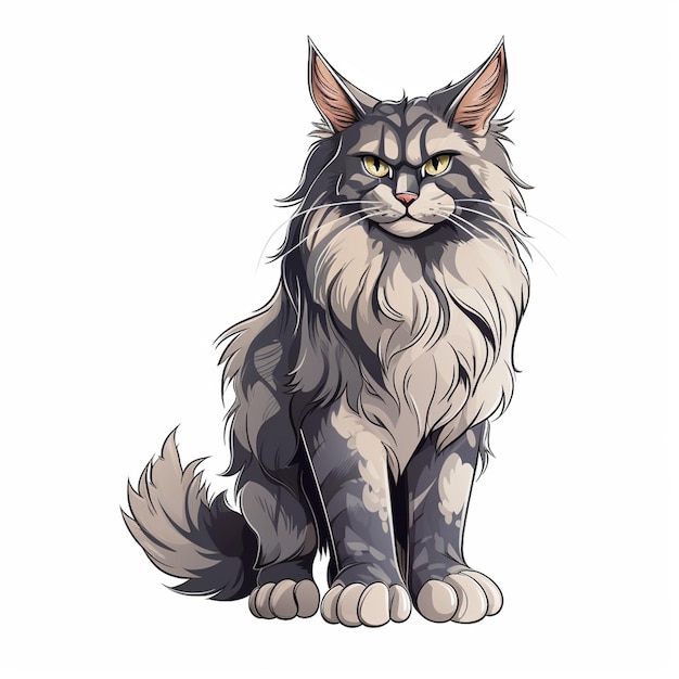 Vektor maine-coon-katzen-vektor