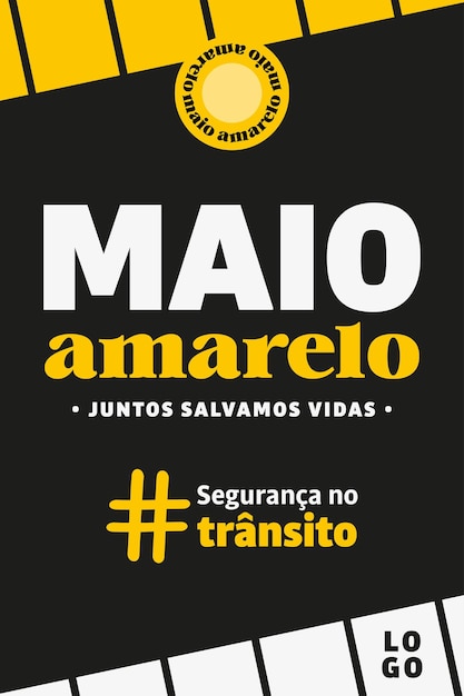 Maio amarelo Kampagne für den Verkehr