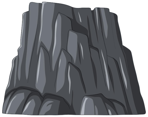 Vektor majestic grey cliff-illustration