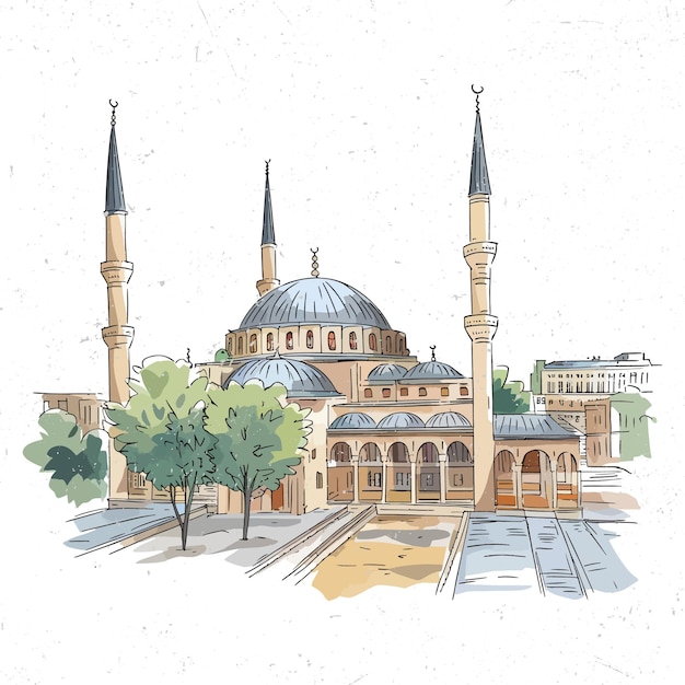Majestic Mosque Skizze