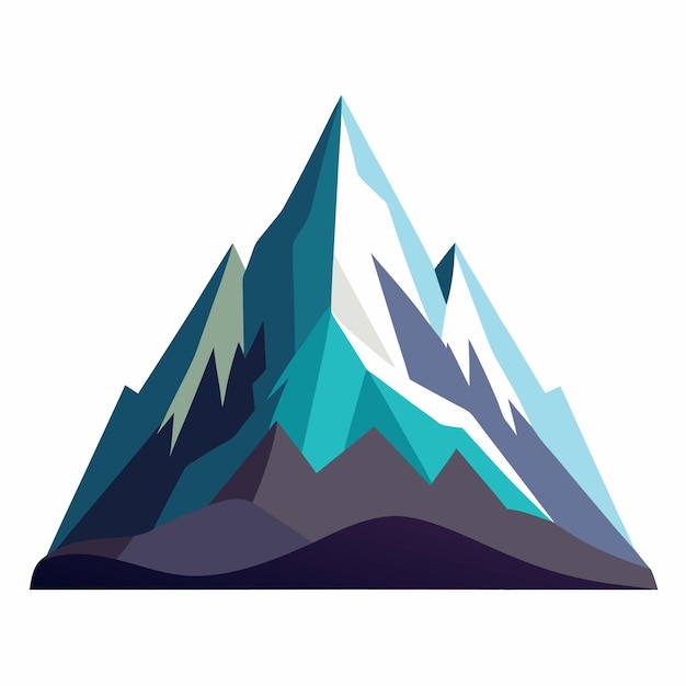 Majestic Mountain Vector Illustration Natur Landschaft Berg Vektor