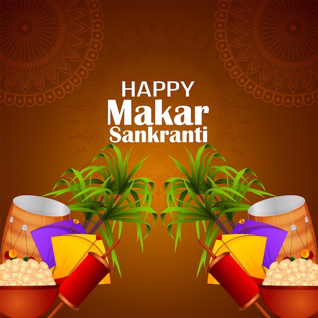 Makar sankranti-designkonzept