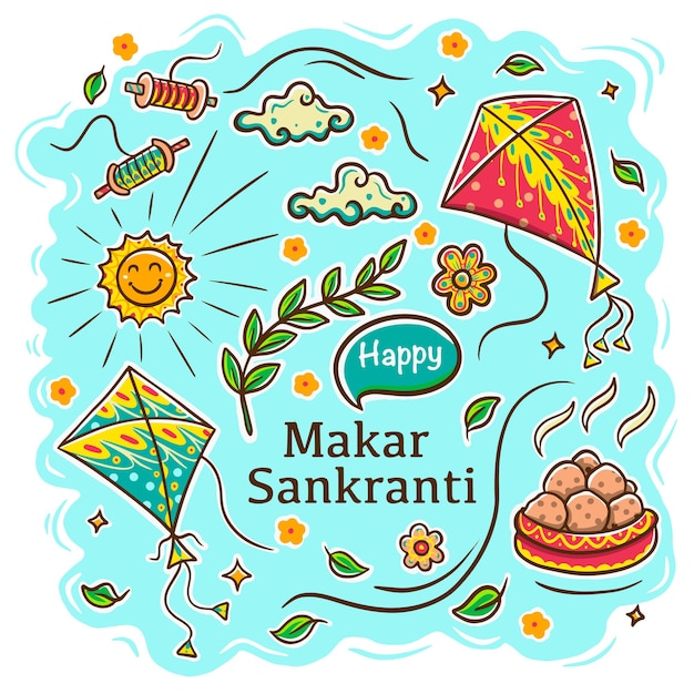 Vektor makar sankranti