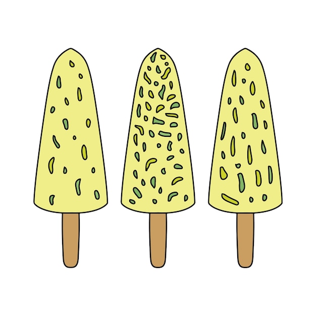 Malai Kulfi traditionelles indisches Eis gefrorenes Milchdessert aus ...