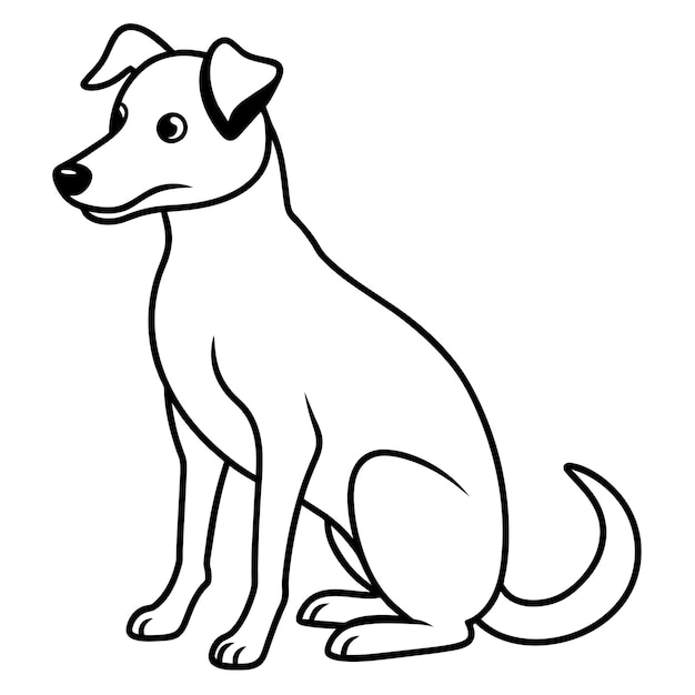 Malbuch für hunde vektorkunst illustration 68