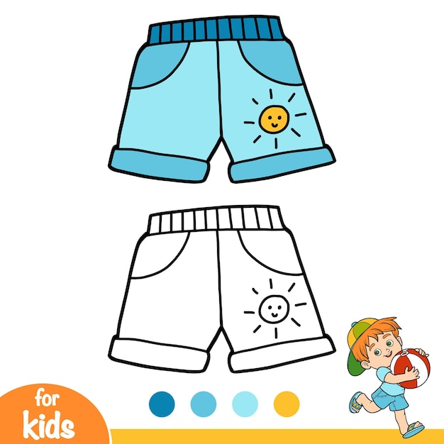 Malbuch für kinder kids shorts