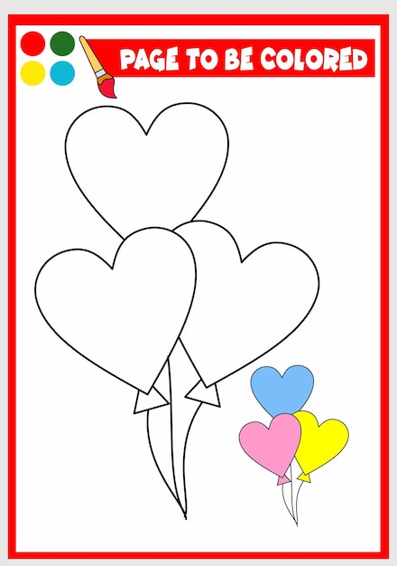 Malbuch für kinderballon