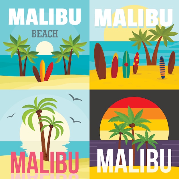 Malibu strandbrandung tropisch