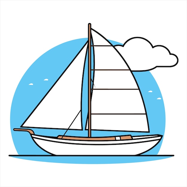 Malseite mit einer Bootsillustration.