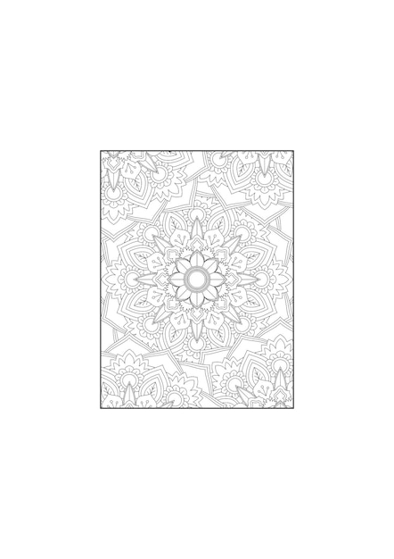 Malvorlagen blumen-mandala