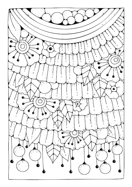 Malvorlagen, kunsttherapie für kinder und erwachsene. artline-hintergrund zum ausmalen.