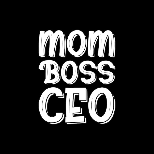 Mama chef ceo schriftzug t-shirt design