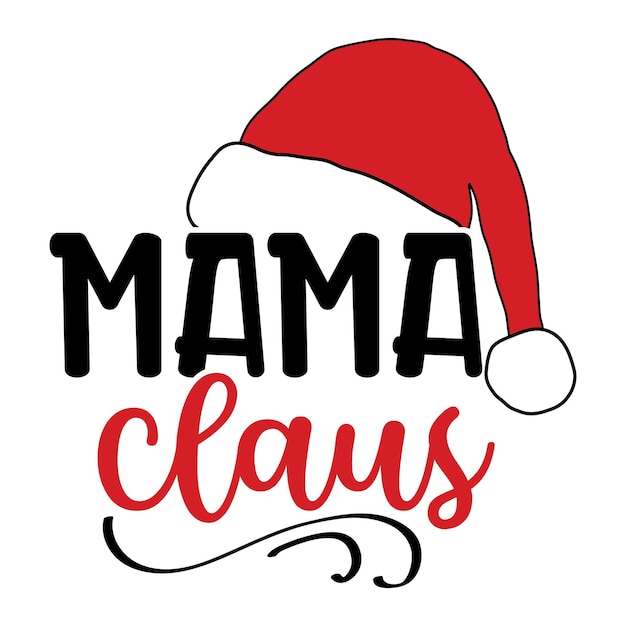 Mama claus-t-shirt-design