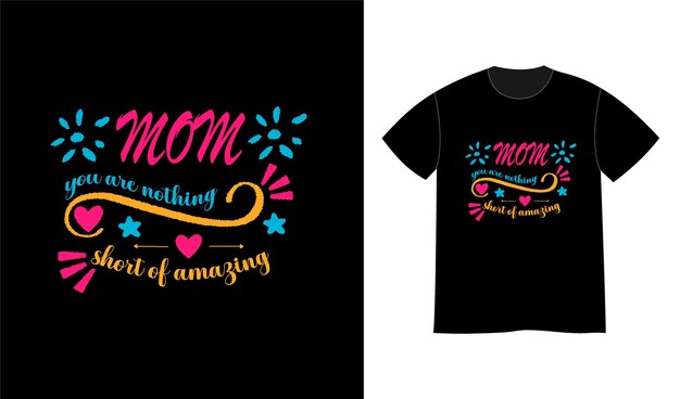 Vektor mama du bist nichts weniger als ein tolles t-shirt-design mit zitaten.