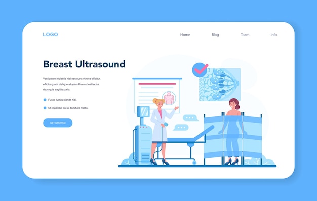 Mammologe Web Banner oder Landing Page.