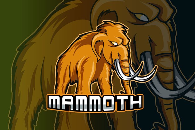 Mammut e-sport team logo vorlage