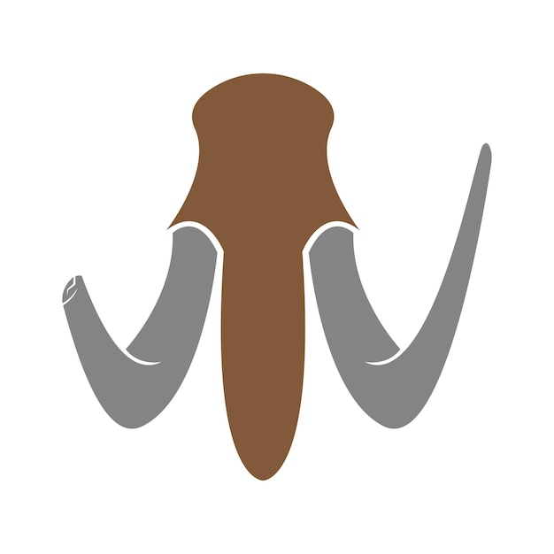 Vektor mammut-logo-icon-design