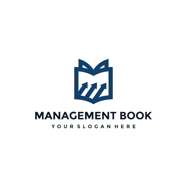 Management-Buch-Logo-Design-Vorlage