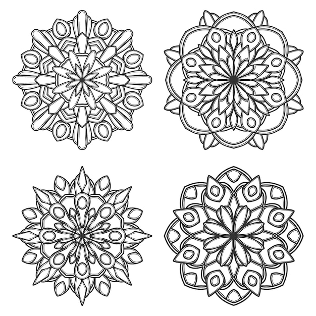 Mandala blume abbildung