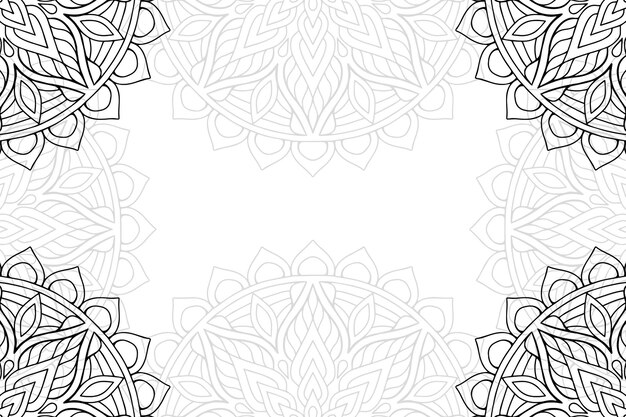 Mandala blumen dekorativer hintergrund